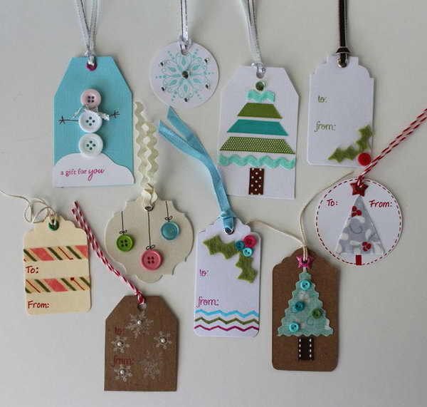Creative DIY Gift Tag Ideas Tutorials