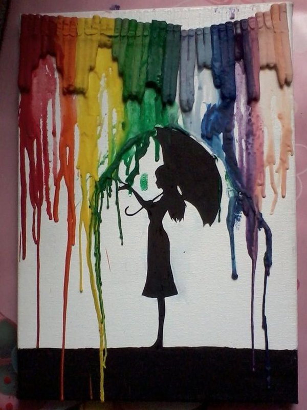 Fun and Budget Friendly Melted Crayon Art Ideas