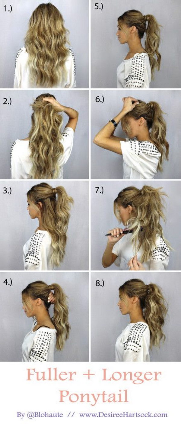 For a Fuller and Longer Pony Tail. 