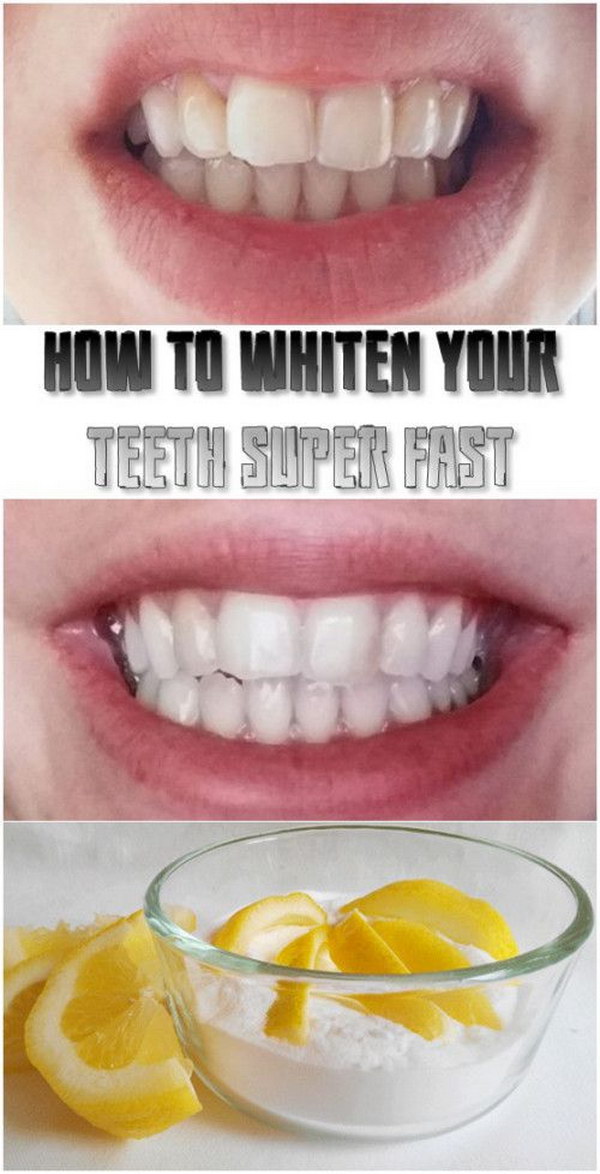 Whiten Your Teeth Super With Lemon Juice With Baking Soda. 