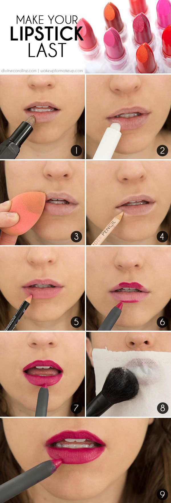 Make Your Lip Color Last All Day. 