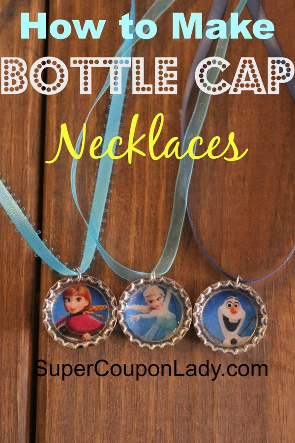 Bottle Cap Necklaces. Bottle cap necklaces are super easy and quick to make. They make great gifts and party favors. See the tutorial 