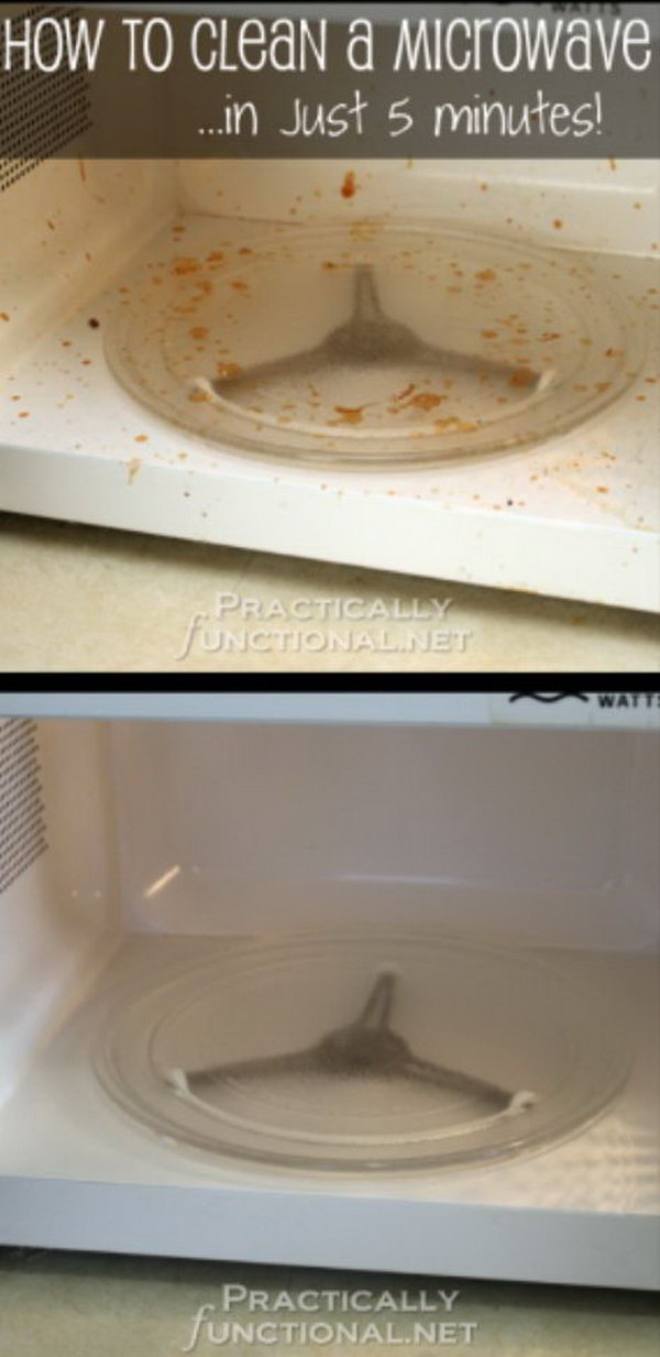 How To Clean A Microwave With Vinegar And Steam 