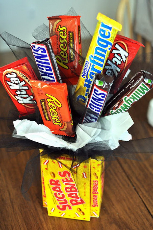 Candy Bouquet Gift Idea. 