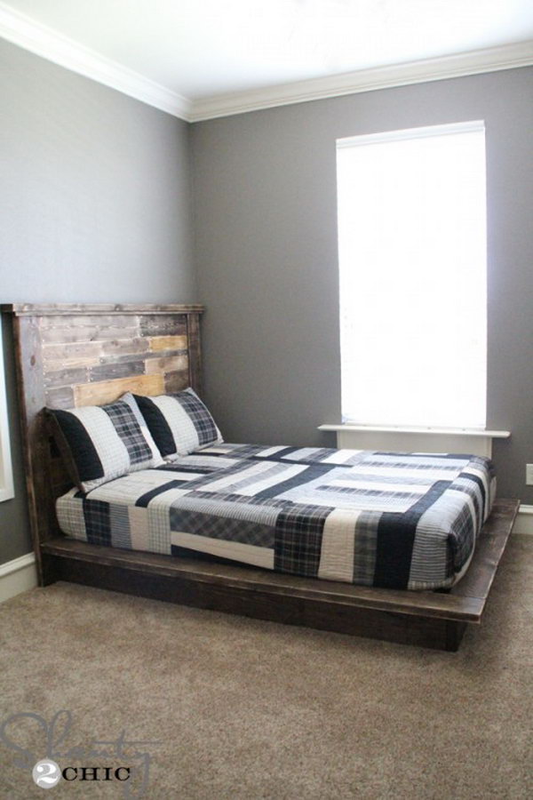Bold and Chunky Platform Bed Frame. Check out the tutorial 