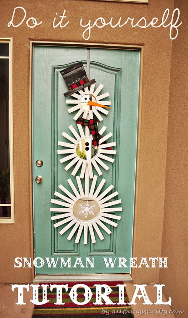 Frosty-Inspired Door Decor. 