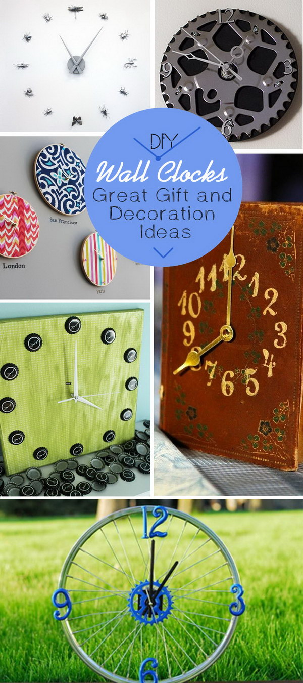 DIY Wall Clocks · Great Gift and Decoration Ideas!