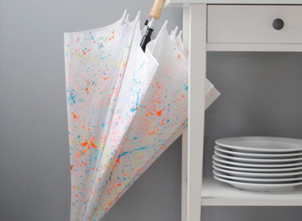 Paint-Splattered Umbrella