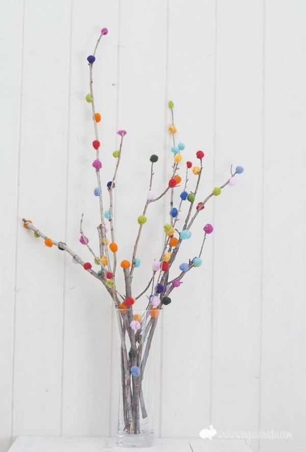 Pom pom Branch Bouquet 