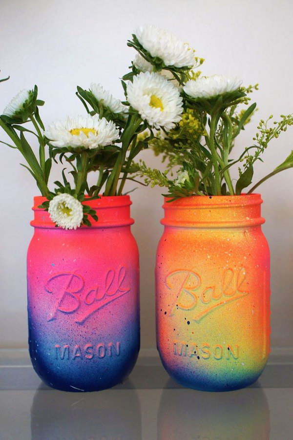 DIY Galaxy Mason Jars. See more pictures 