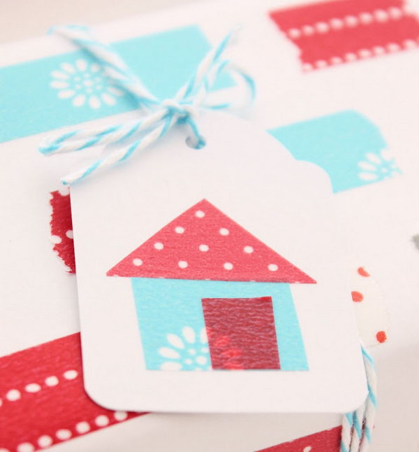 Washi Tape Gift Tags. 