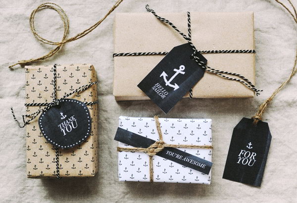  Nautical-Themed Gift Tags. 