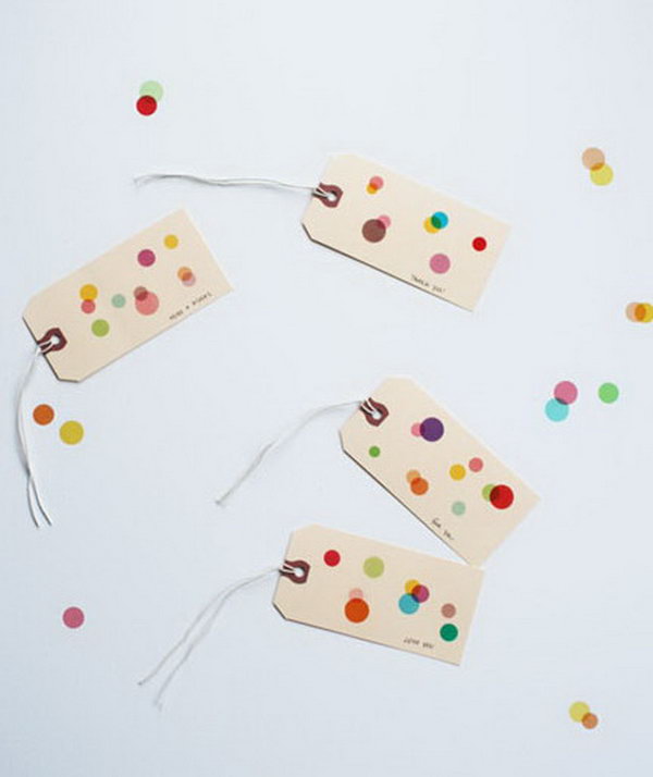 Confetti Tags. 