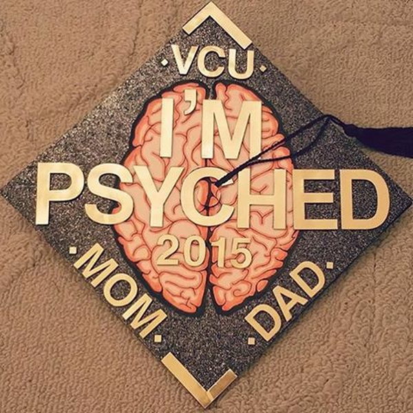Cool Psychology Graduation Cap Decorating 