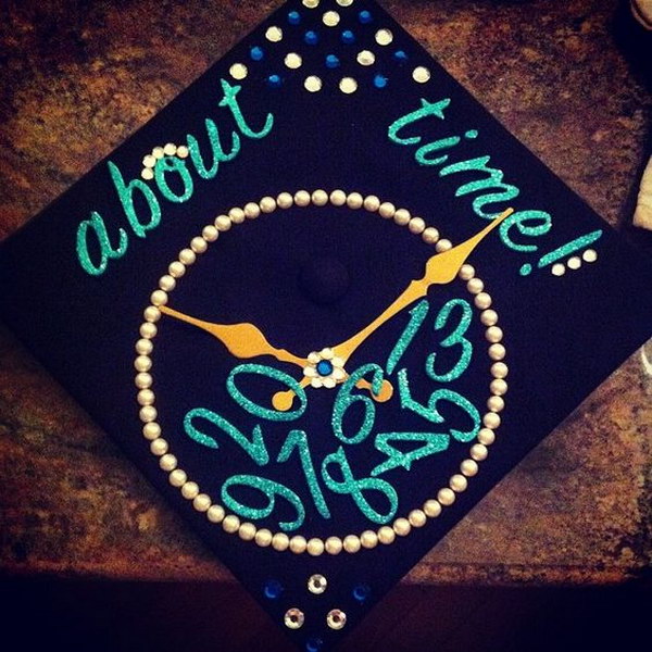 Clock Graduation Cap 