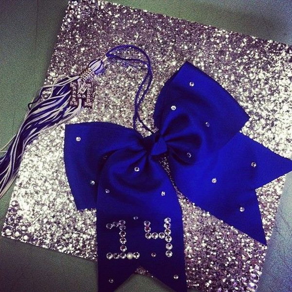 Purple Shimmery Graduation Cap Using Scrap Book Paper 