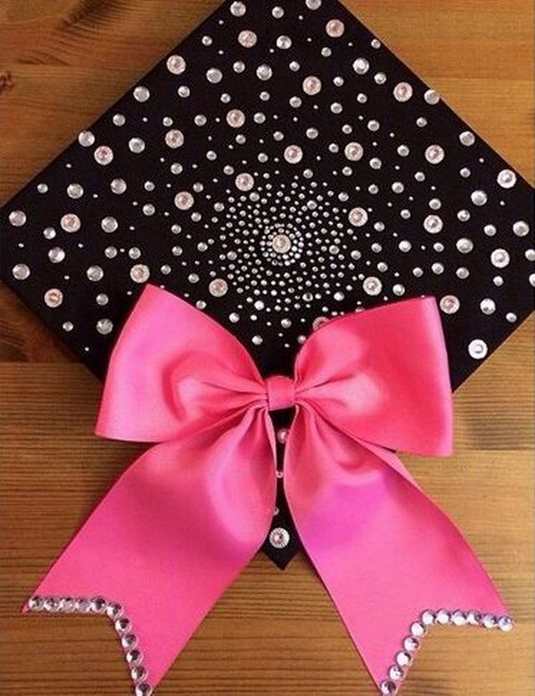 Bow And Rhinestone Decorated Graduation Gap 