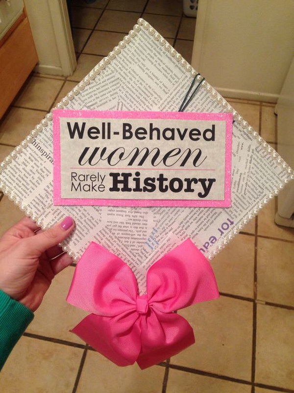 Graduation Cap For A Journalism Major 