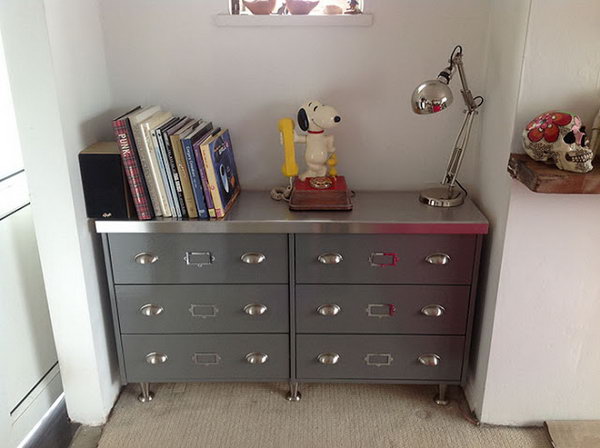 Faux Steel Office Desk. Get the directions 