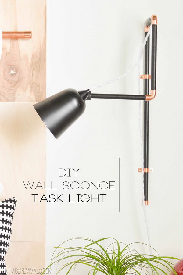 DIY Wall Sconce. Get the tutorial 