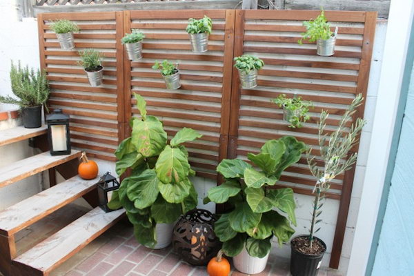 Vertical Patio Garden. 