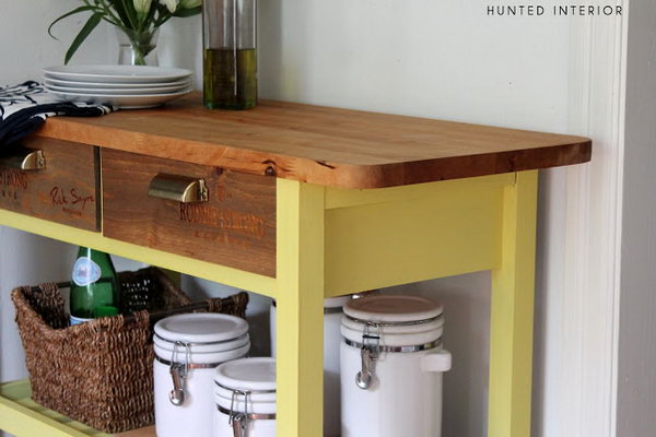 Colorful Kitchen Island. Get more directions 