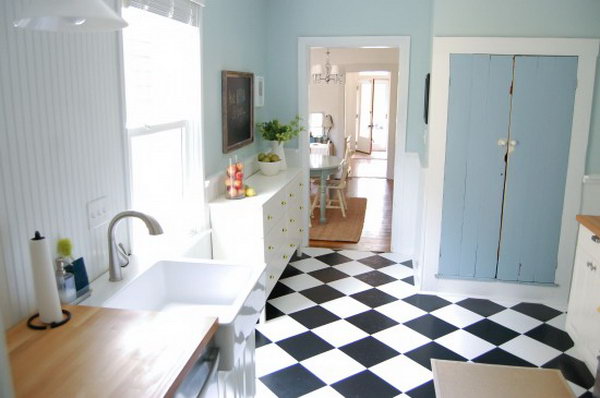 Kitchen Console Made from an IKEA Dresser and Some Vibrant Knobs. Get more directions 