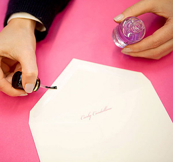 Use Nail Polish to Seal an Envelope 