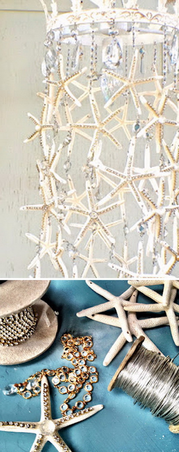 DIY Starfish Chandelier 