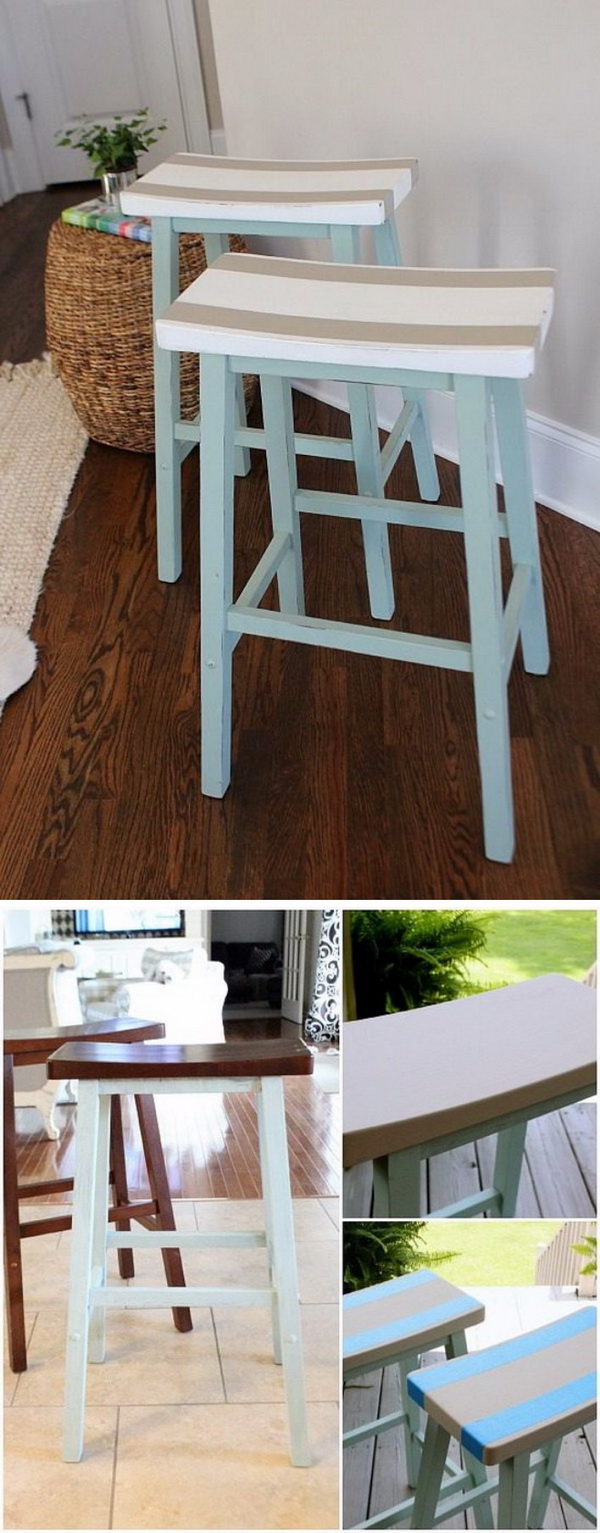 Saddle Seat Bar Stool Makeover 