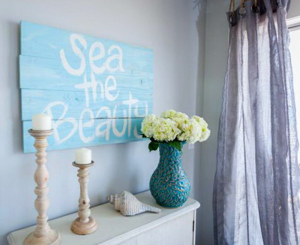 DIY Nautical Wood Sign 