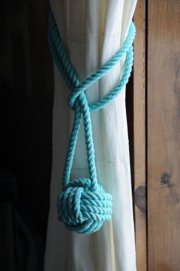 Nautical Knot Curtain Tieback 