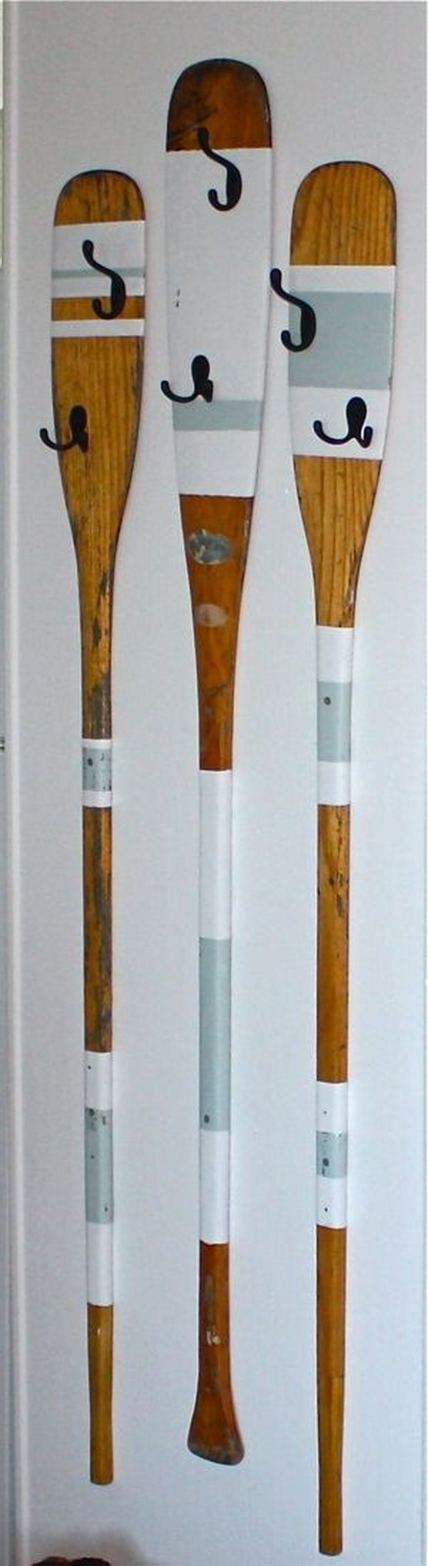 Upcycled Rowing Oars Coat Hangers 
