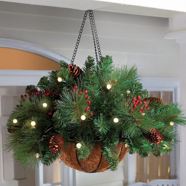 Evergreen Hanging Basket 