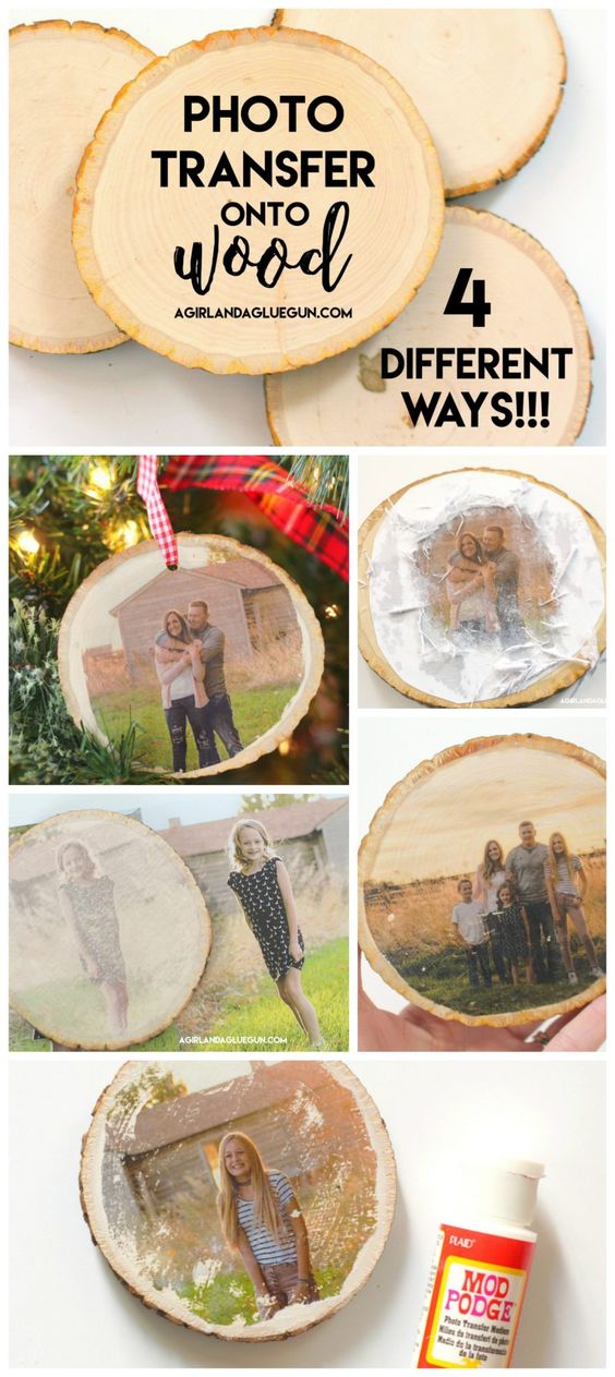 How to transfer photos on wood  4 different ways. 