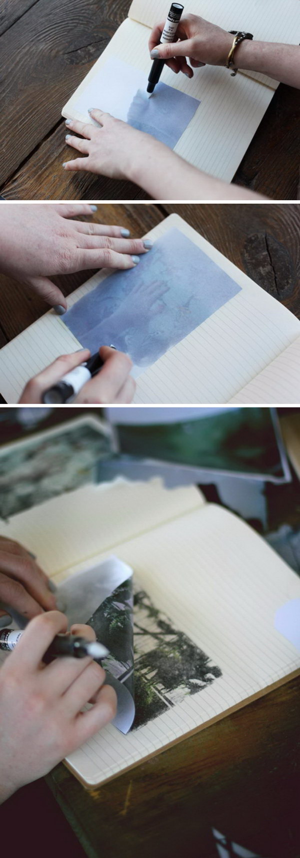 Instant Photo Transfers With Blender Pens. 