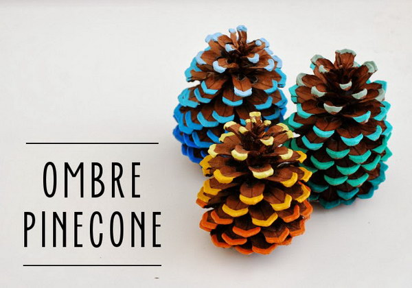 Ombre Pinecone Tutorial. 