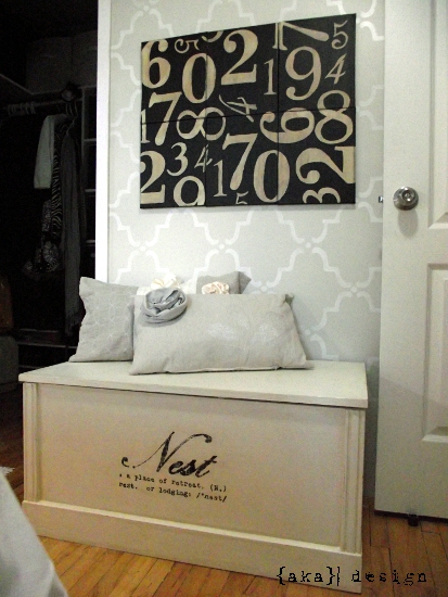 Pottery Barn Inspired Numbers Canvas 