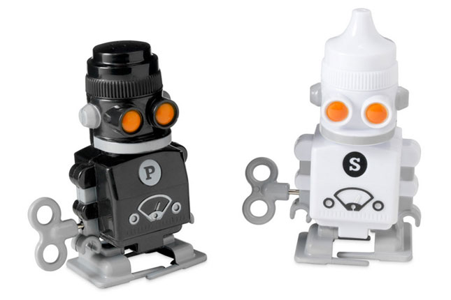 Wind-Up Salt and Pepper Robots ($20). 