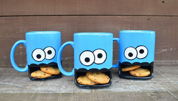 Ceramic Milk and Cookies Mug. 