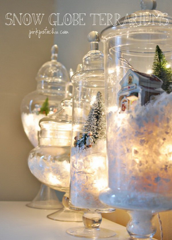 Snow Globe Terrariums. 