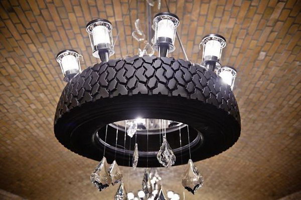 Tire Chandelier. 