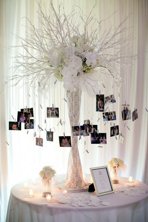 DIY Wedding Tree Centerpieces With Photos 