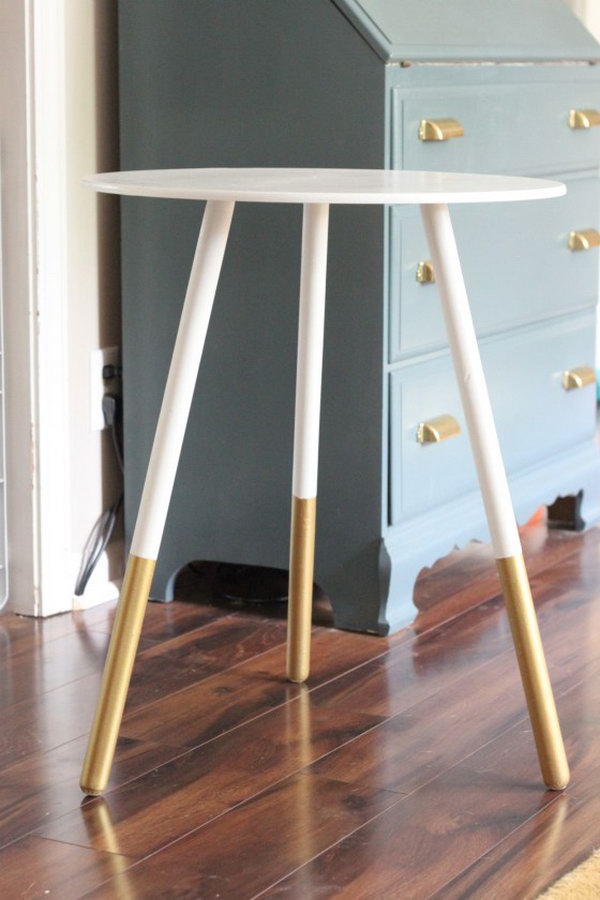 DIY Dipped Side Table. 