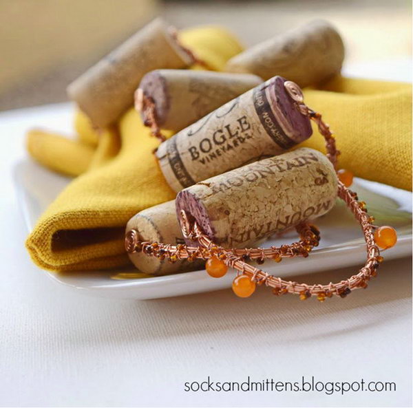 Wine Cork Napkin Rings