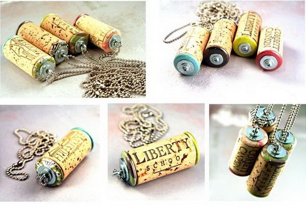 Wine Cork Necklace