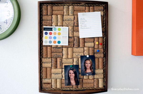 DIY Wine Cork Board 