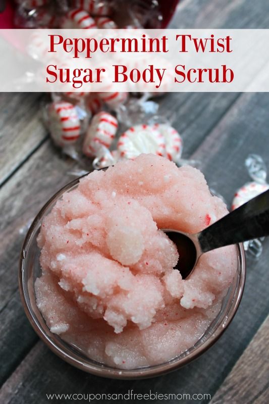 Homemade Peppermint Sugar Scrub. 