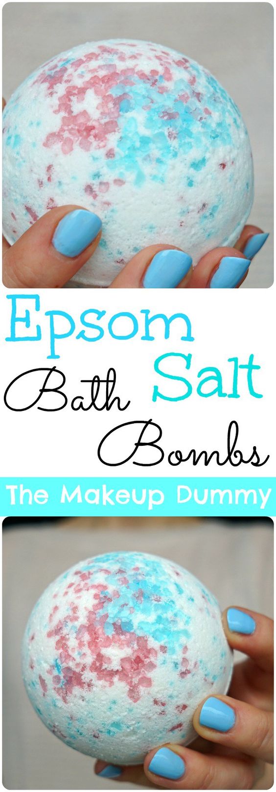 DIY Bath Bombs With Epsom Salt. 