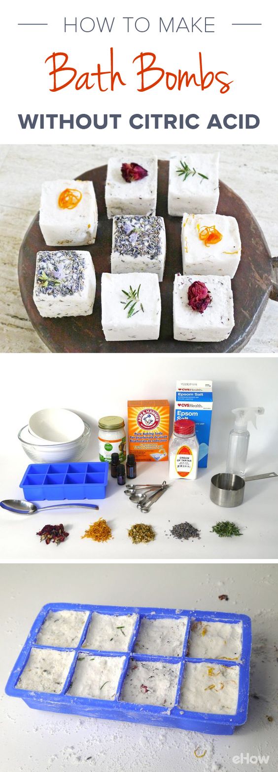 DIY Bath Bombs Without Citric Acid. 